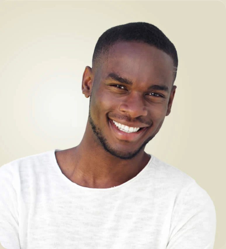Man with under-eye bags